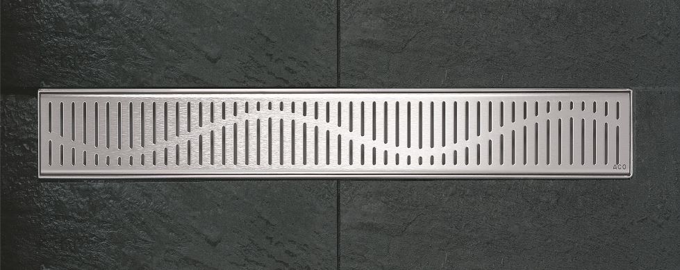 ACO Shower Channel - Wave Grating