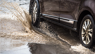 polluted water on highways - water quality