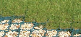 ACO GroundGurad with grass and gravel