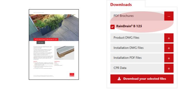 How to download a product brochure