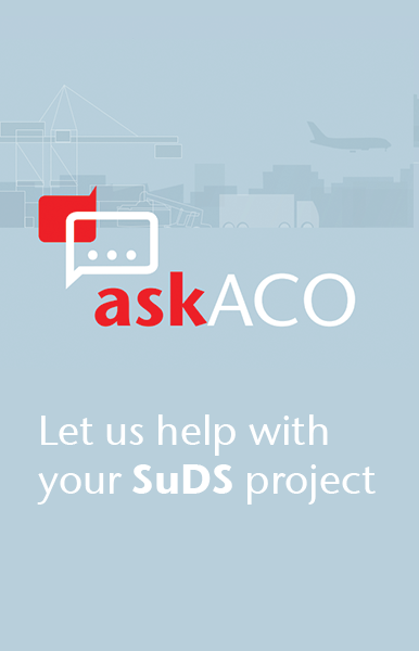 ACO can help specifiers with their SuDS projects